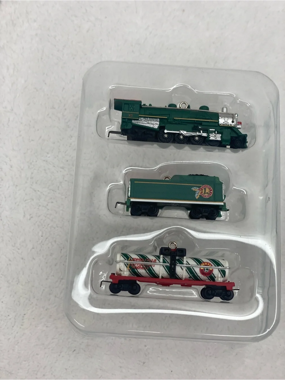 Hallmark Keepsake Holiday Railroad Lionel Trains 2008 set of 3 Ornaments Collect